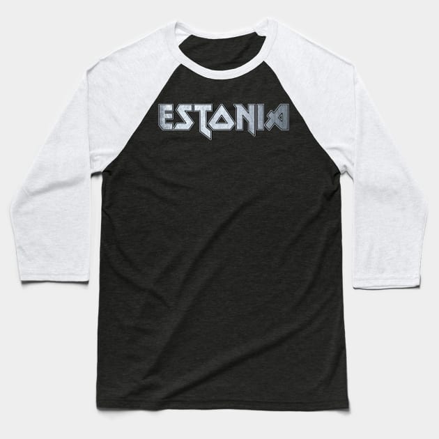 Heavy metal Estonia Baseball T-Shirt by KubikoBakhar